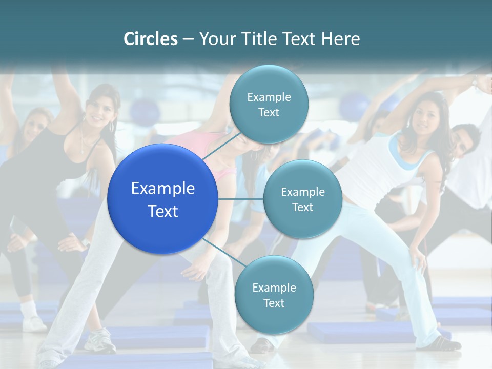 Fit Blue Fitness PowerPoint Template