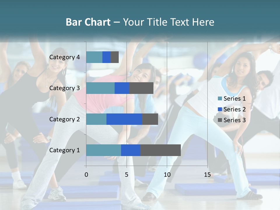 Fit Blue Fitness PowerPoint Template