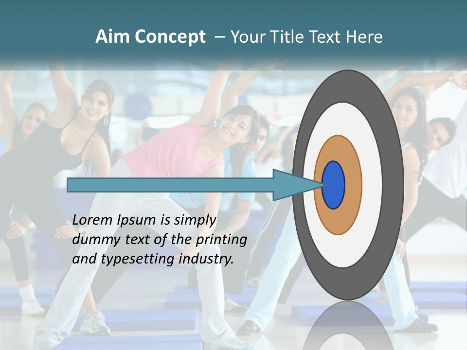 Fit Blue Fitness PowerPoint Template