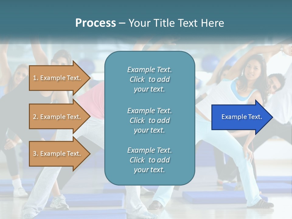 Fit Blue Fitness PowerPoint Template
