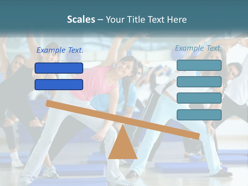 Fit Blue Fitness PowerPoint Template
