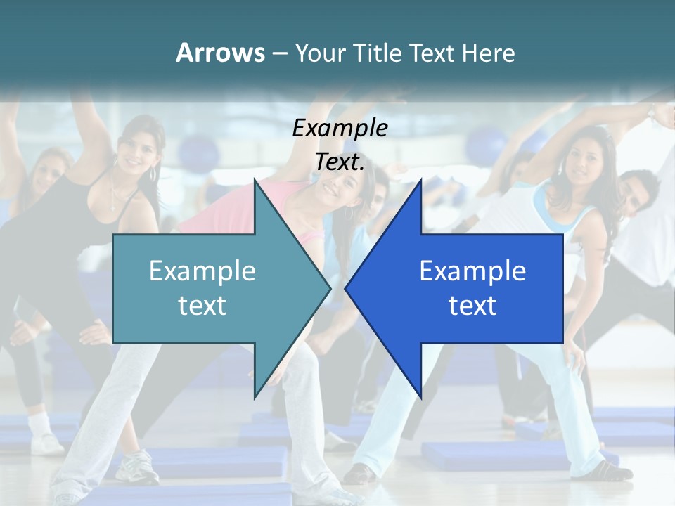 Fit Blue Fitness PowerPoint Template