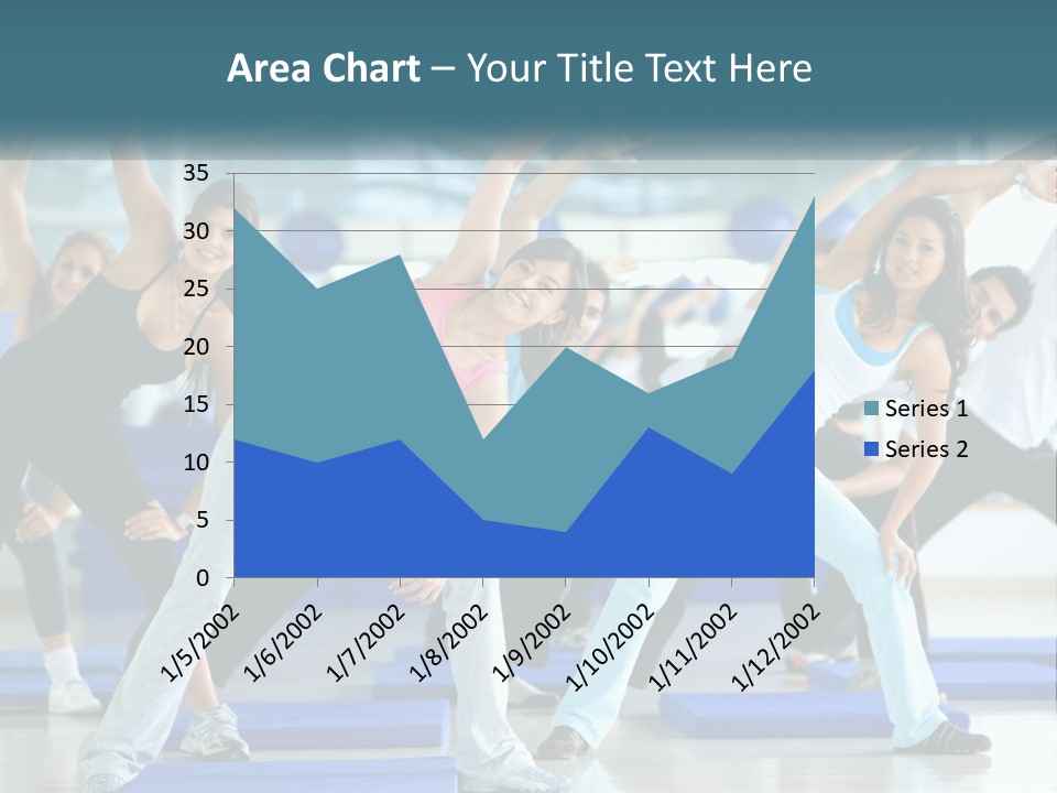 Fit Blue Fitness PowerPoint Template