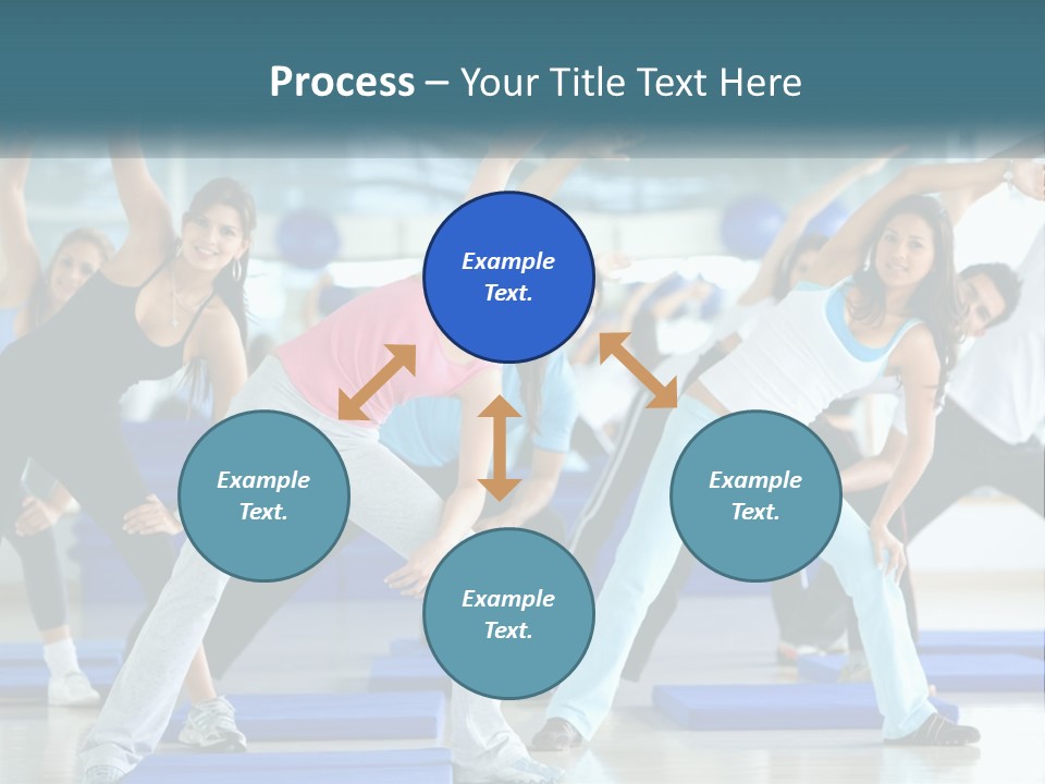 Fit Blue Fitness PowerPoint Template