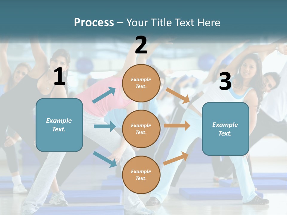 Fit Blue Fitness PowerPoint Template