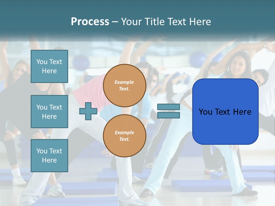 Fit Blue Fitness PowerPoint Template