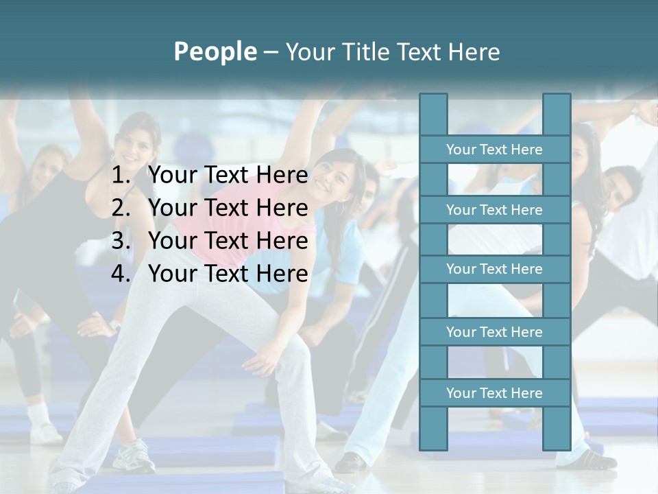 Fit Blue Fitness PowerPoint Template
