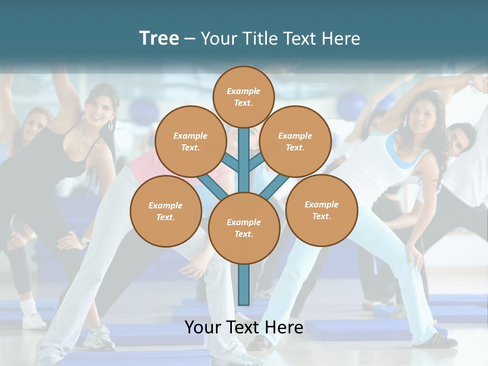 Fit Blue Fitness PowerPoint Template