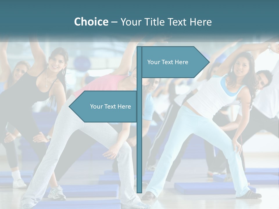 Fit Blue Fitness PowerPoint Template