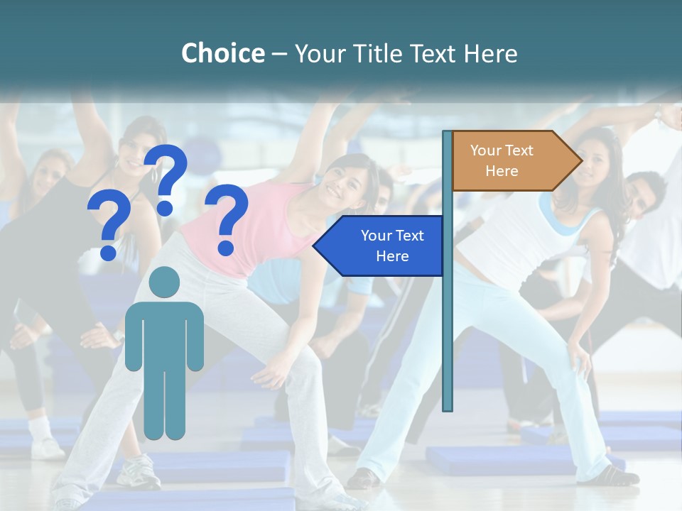 Fit Blue Fitness PowerPoint Template