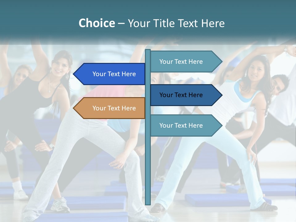 Fit Blue Fitness PowerPoint Template