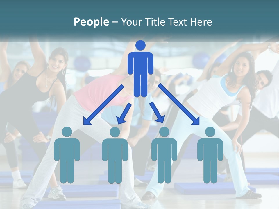 Fit Blue Fitness PowerPoint Template