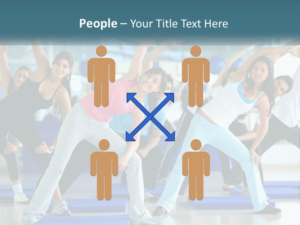 Fit Blue Fitness PowerPoint Template