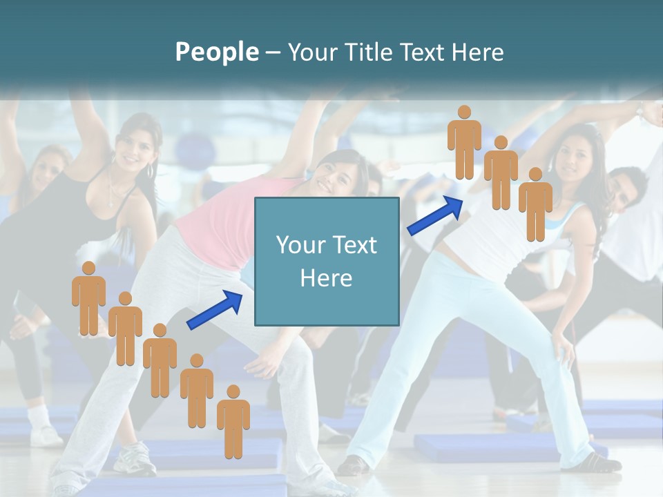 Fit Blue Fitness PowerPoint Template