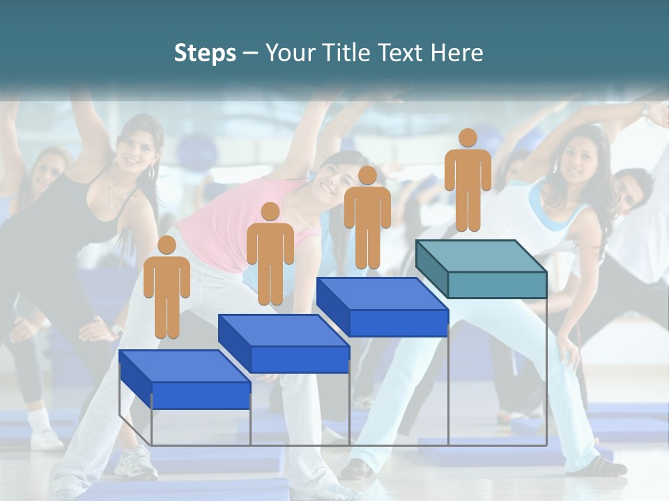 Fit Blue Fitness PowerPoint Template