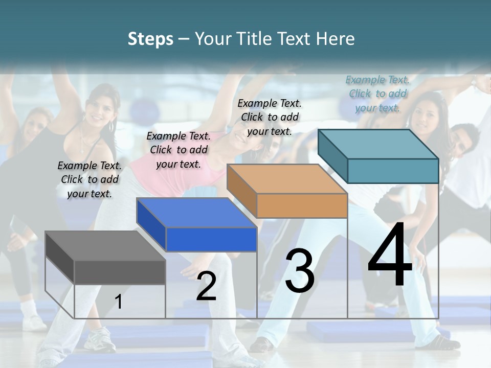 Fit Blue Fitness PowerPoint Template