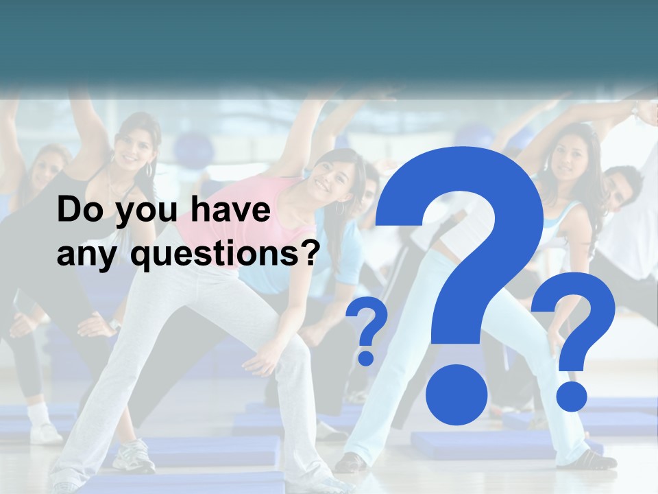 Fit Blue Fitness PowerPoint Template