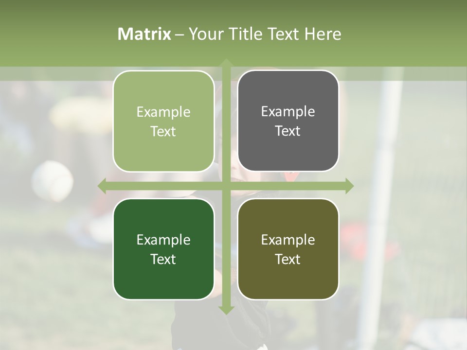 Cute Baseball Play PowerPoint Template