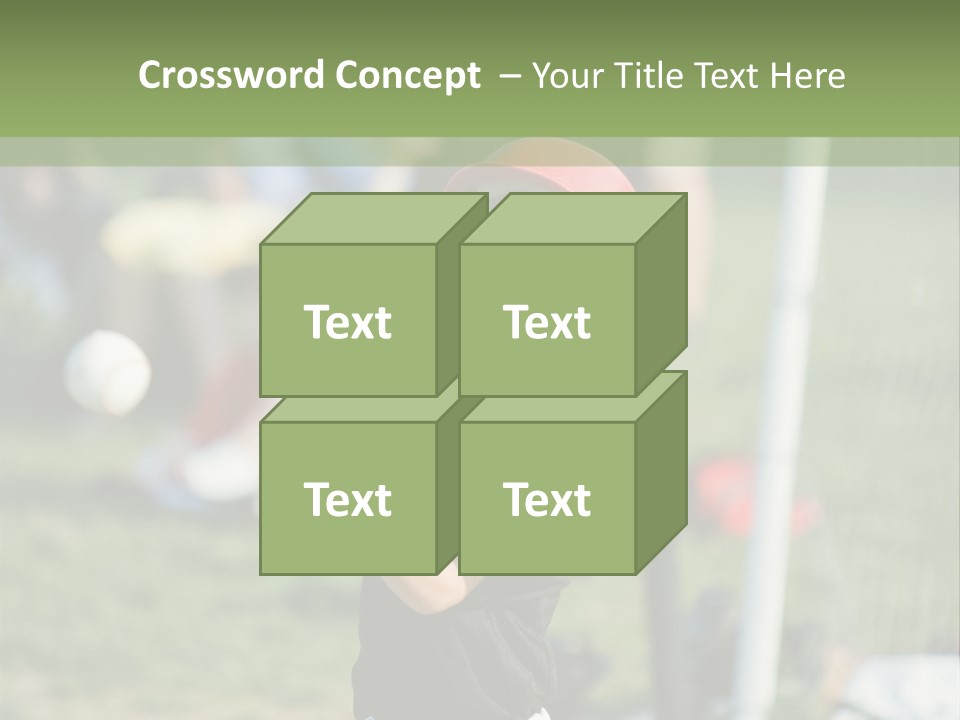 Cute Baseball Play PowerPoint Template