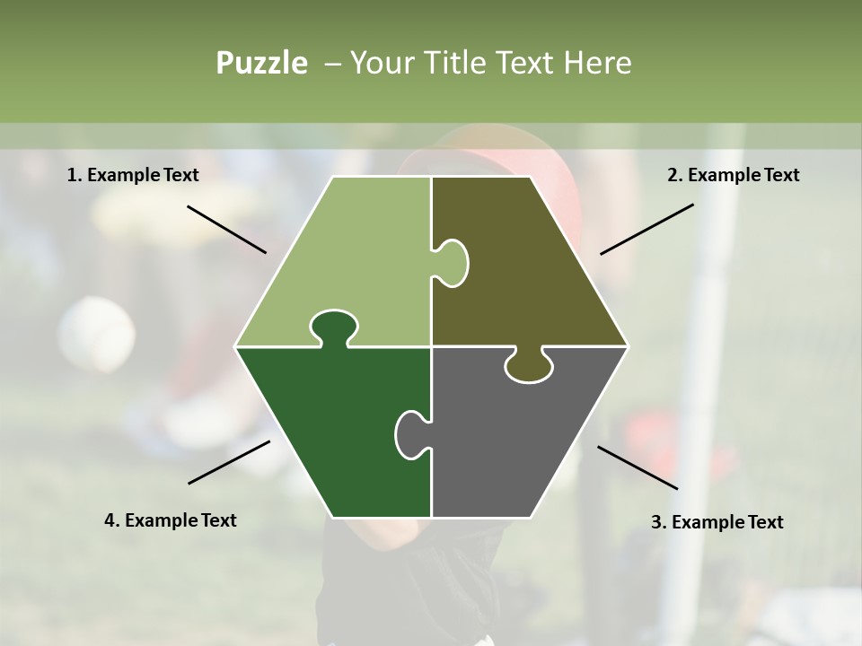 Cute Baseball Play PowerPoint Template