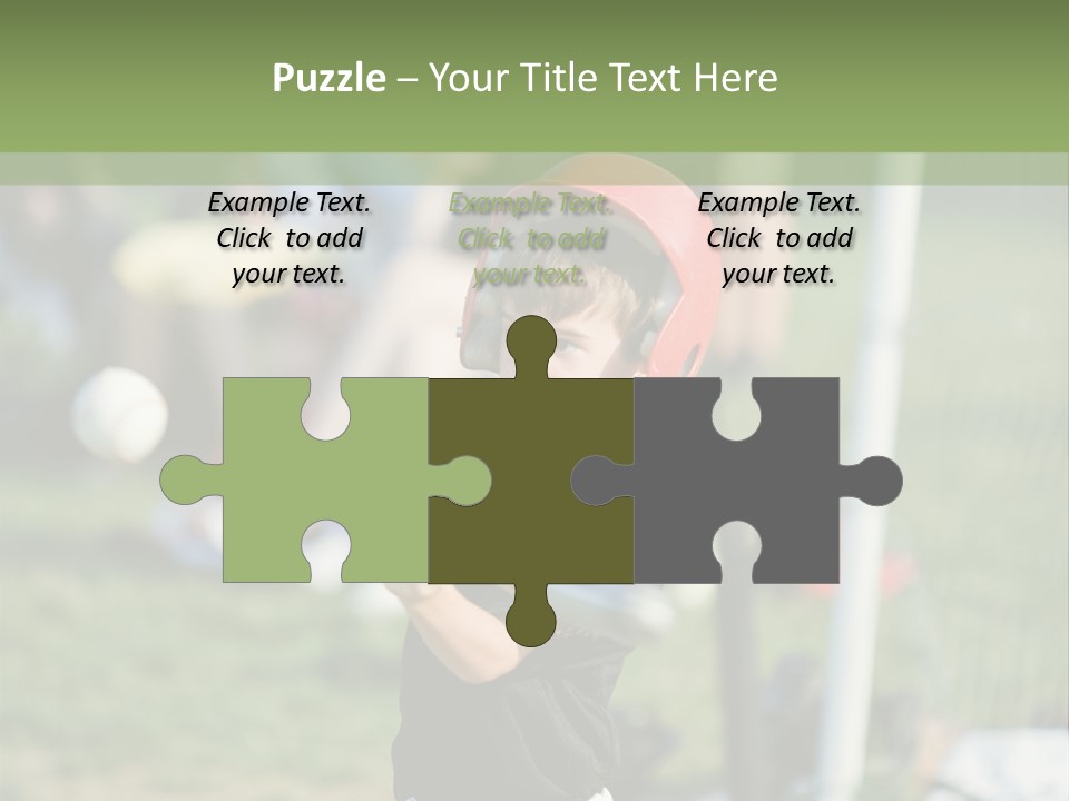 Cute Baseball Play PowerPoint Template