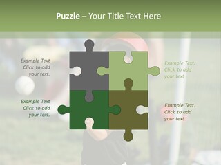Cute Baseball Play PowerPoint Template