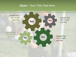 Cute Baseball Play PowerPoint Template