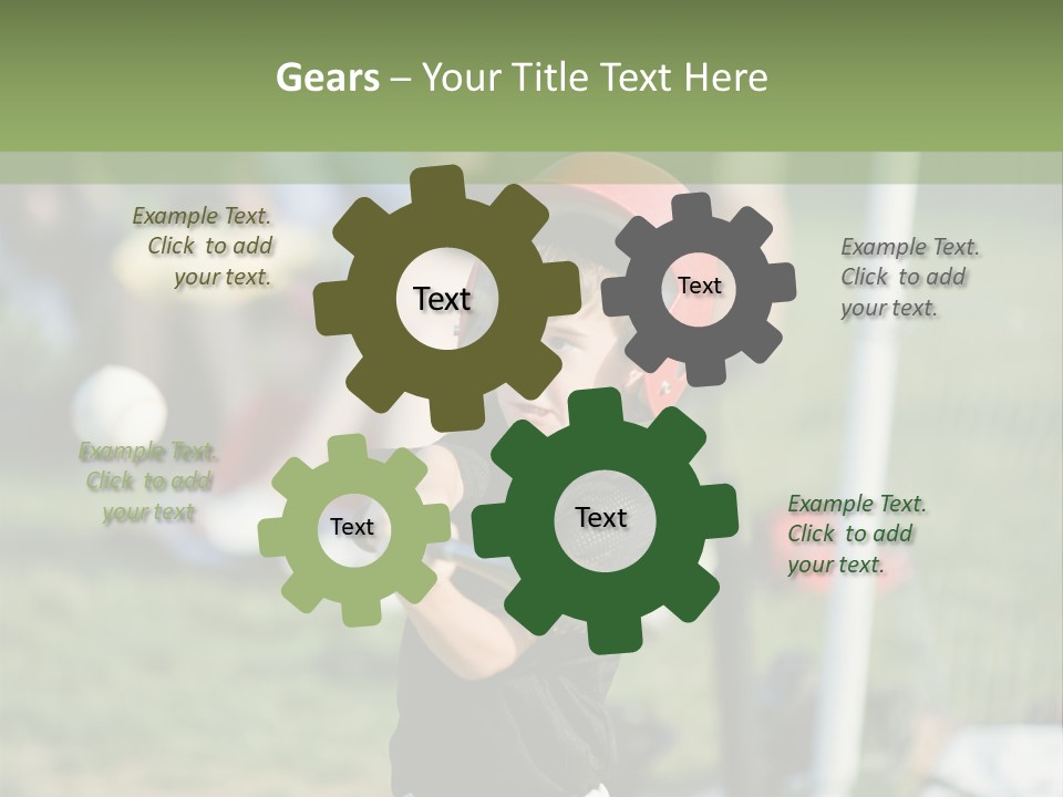 Cute Baseball Play PowerPoint Template