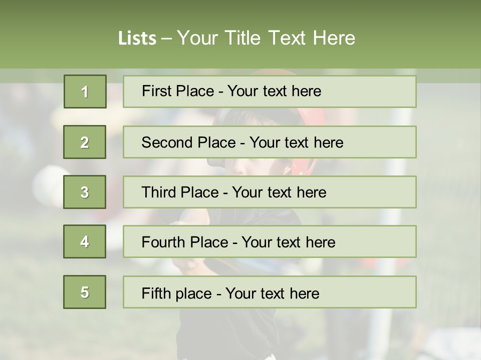Cute Baseball Play PowerPoint Template