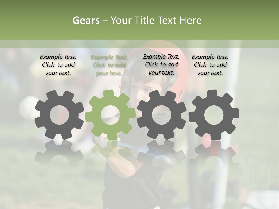 Cute Baseball Play PowerPoint Template