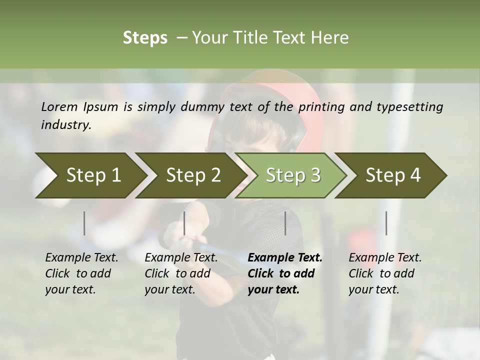 Cute Baseball Play PowerPoint Template