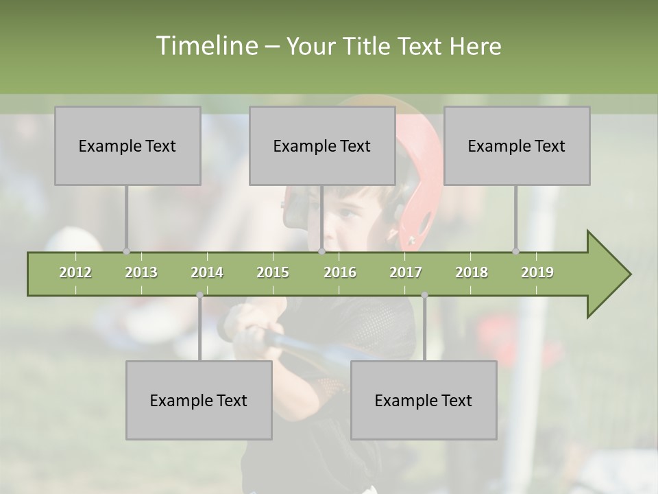 Cute Baseball Play PowerPoint Template