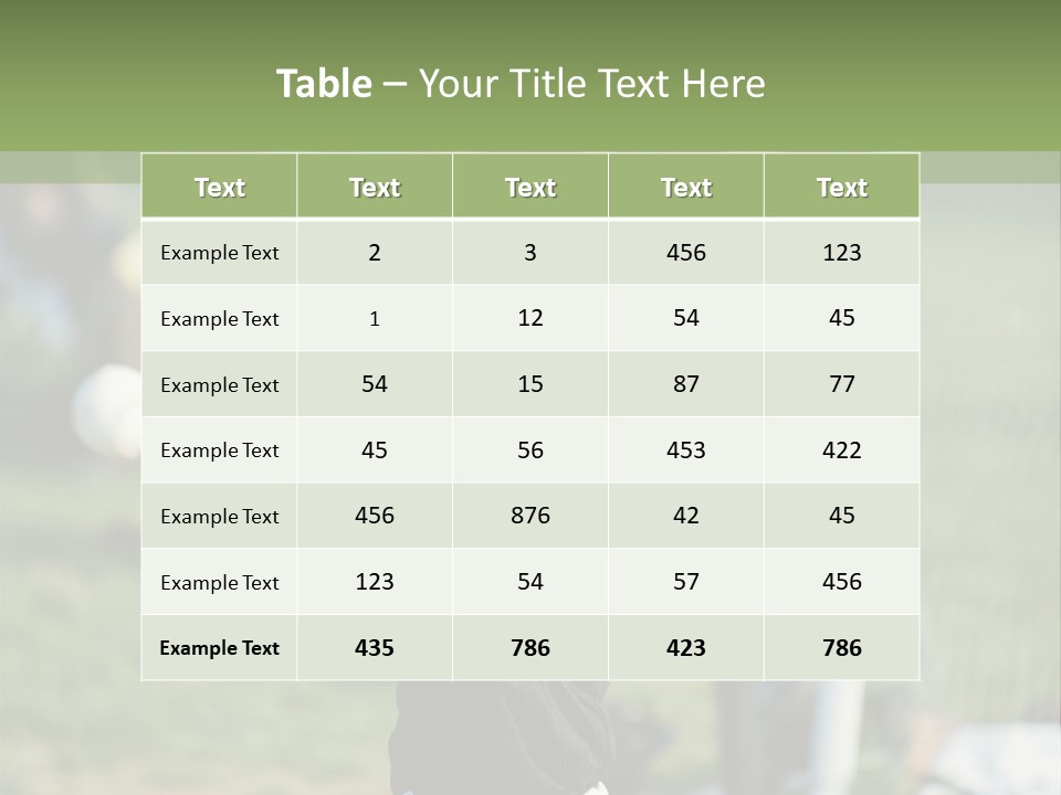 Cute Baseball Play PowerPoint Template
