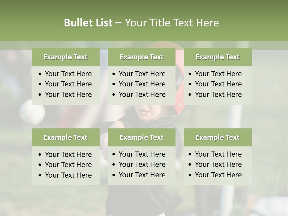 Cute Baseball Play PowerPoint Template