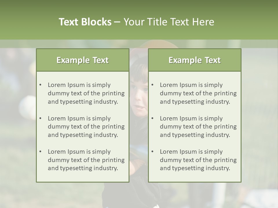 Cute Baseball Play PowerPoint Template