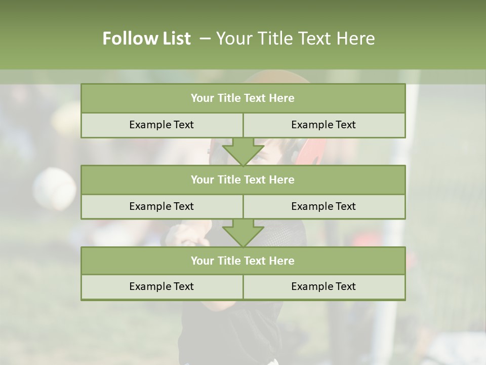 Cute Baseball Play PowerPoint Template