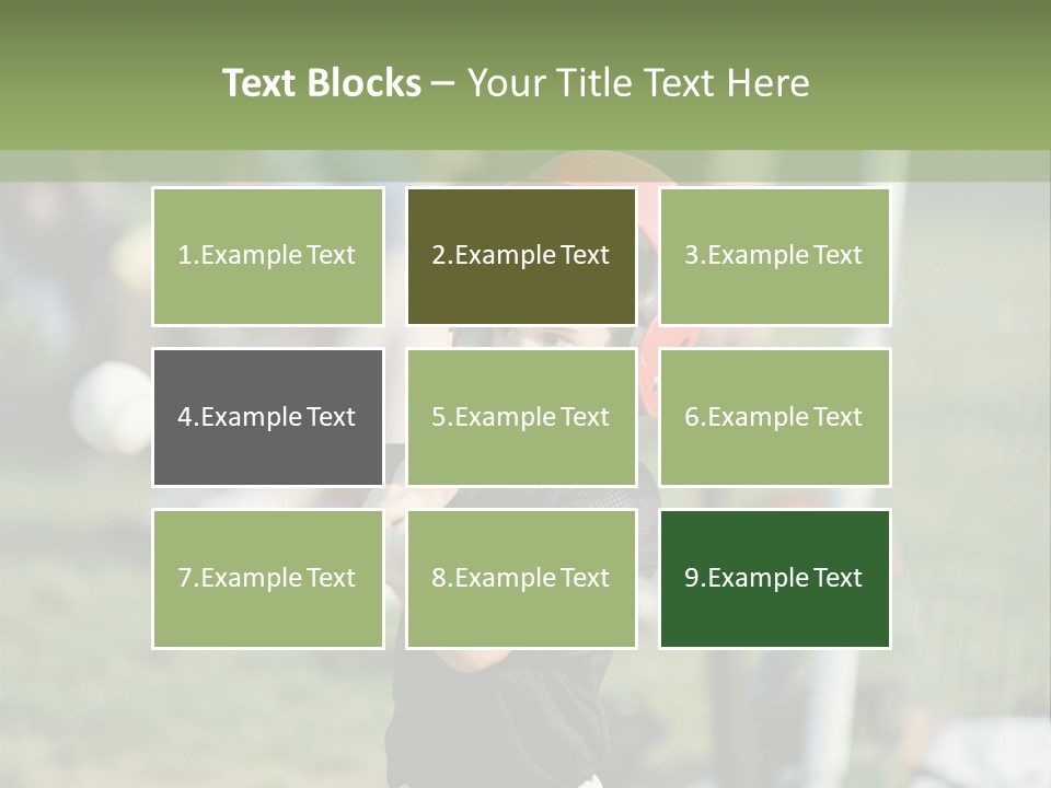 Cute Baseball Play PowerPoint Template