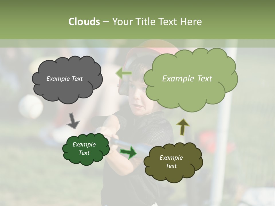 Cute Baseball Play PowerPoint Template