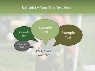 Cute Baseball Play PowerPoint Template