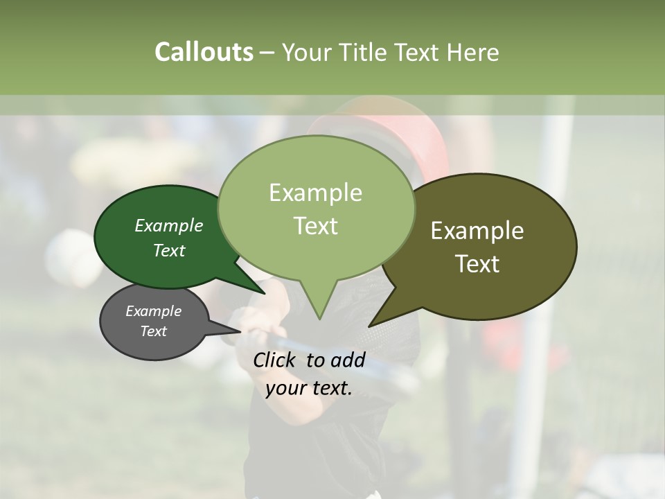 Cute Baseball Play PowerPoint Template