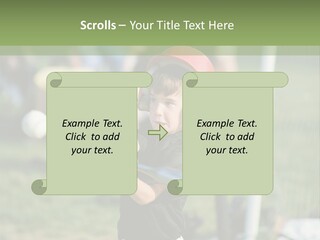 Cute Baseball Play PowerPoint Template