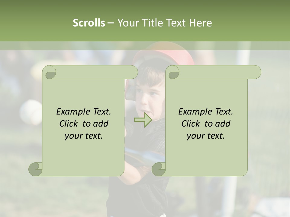 Cute Baseball Play PowerPoint Template