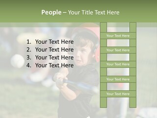 Cute Baseball Play PowerPoint Template