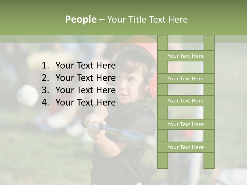 Cute Baseball Play PowerPoint Template