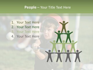 Cute Baseball Play PowerPoint Template