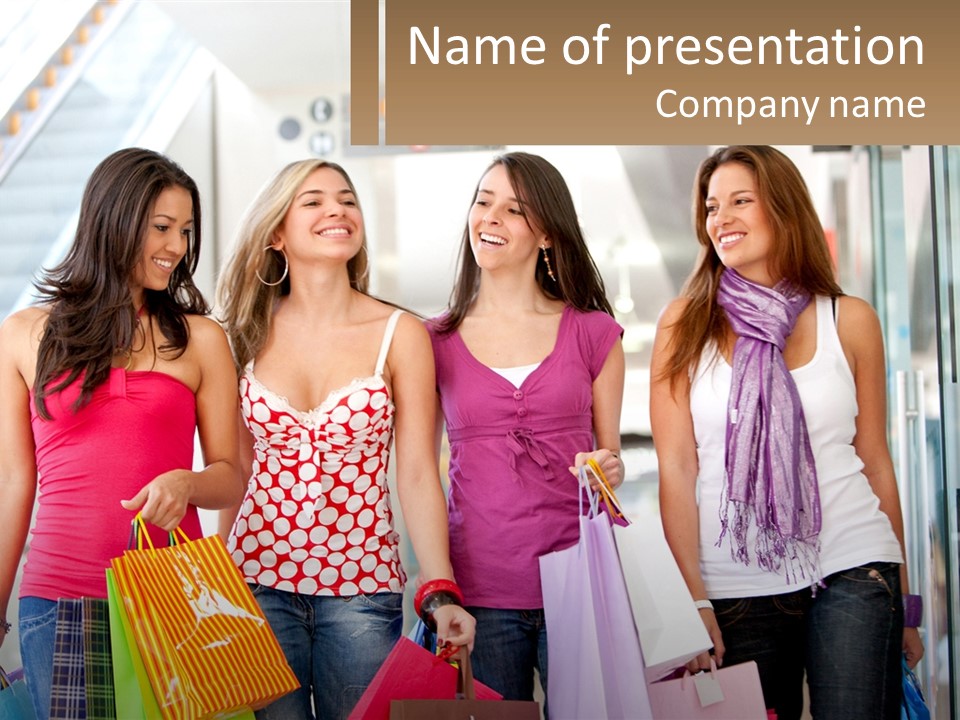 Attractive Friends People PowerPoint Template