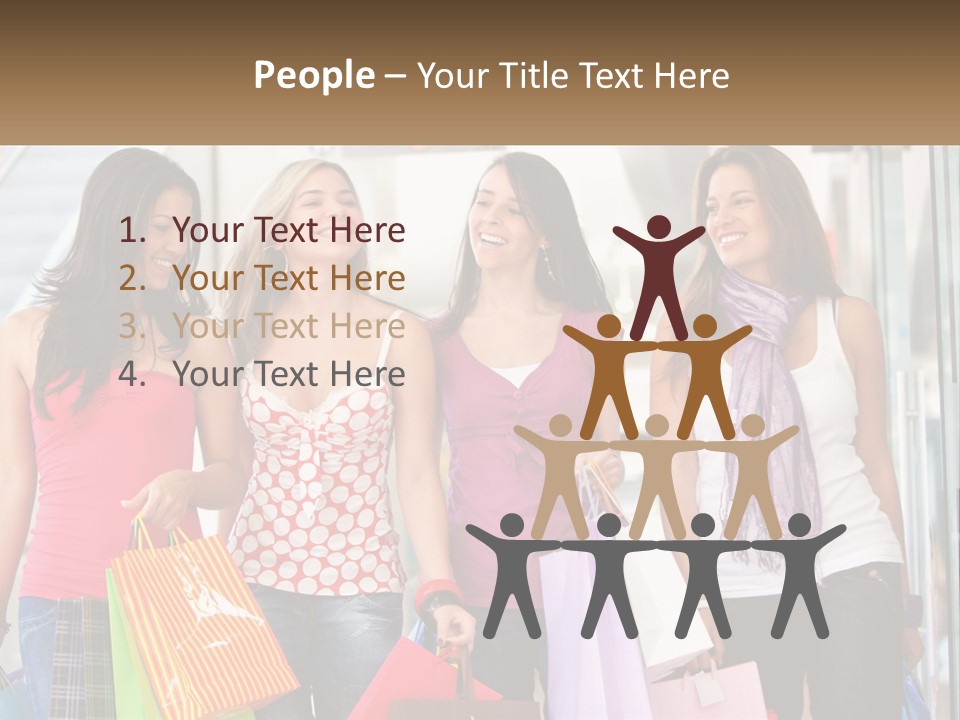 Attractive Friends People PowerPoint Template
