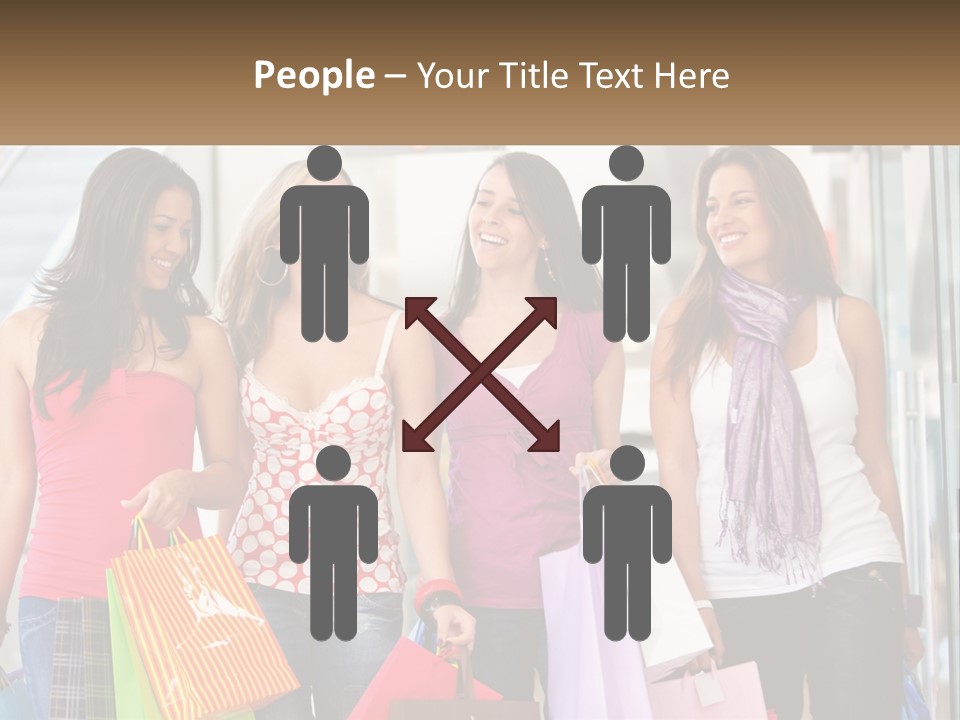 Attractive Friends People PowerPoint Template
