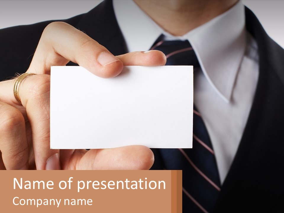 Chief Hand Communication PowerPoint Template