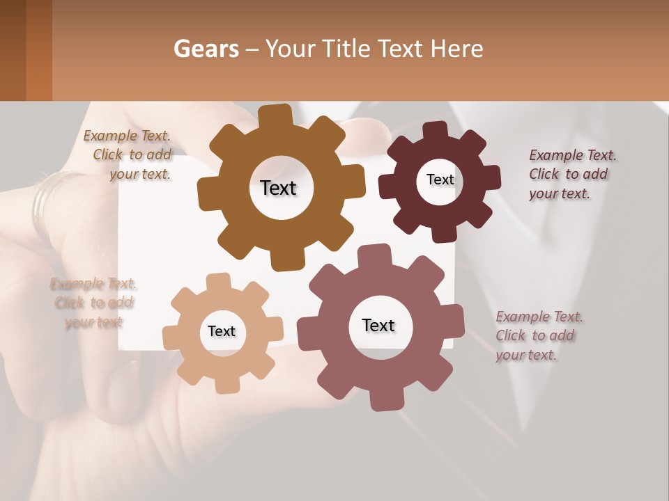 Chief Hand Communication PowerPoint Template